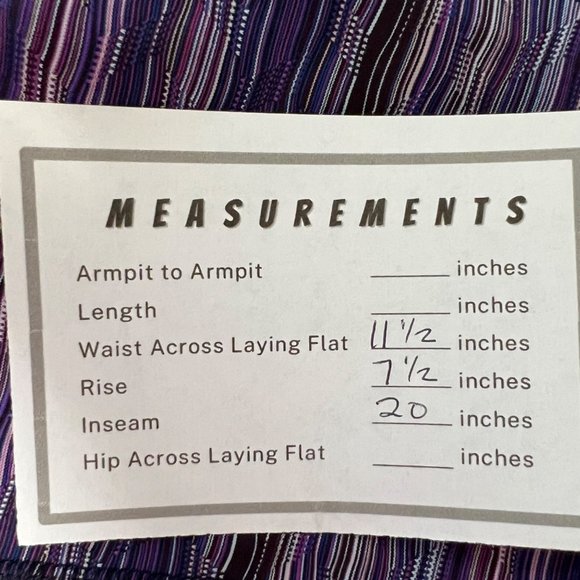 Lululemon Womens Pace Rival Crop Leggings Space Dye Twist Ultra Violet size 2 - Picture 11 of 11